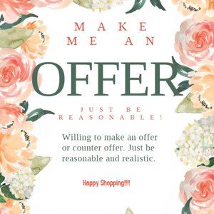 Make me a reasonalbe offer or bundle!!!